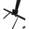 16.8" Metal Platform Bed Frame Folding Table,Bedside Clip-On Nightstand for