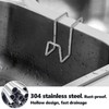 Dlilise 2 Pack Sponge Holder for Kitchen Sink - Movable