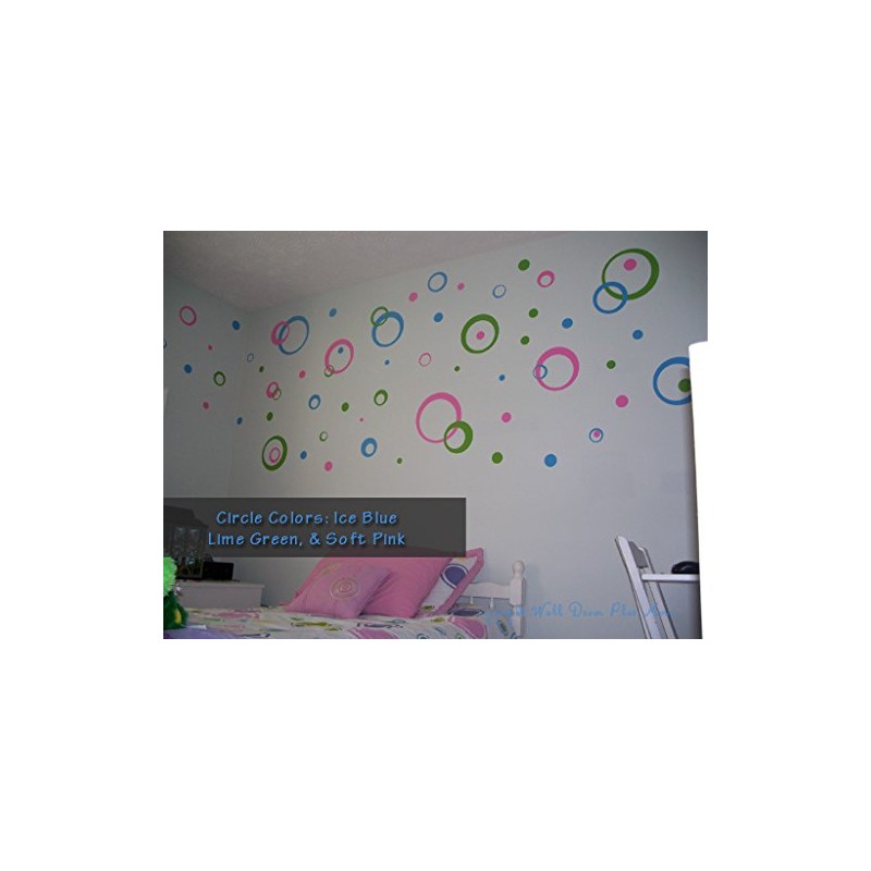 Wall Decor Plus More WDPM197 Wall Vinyl Sticker Decal Circles