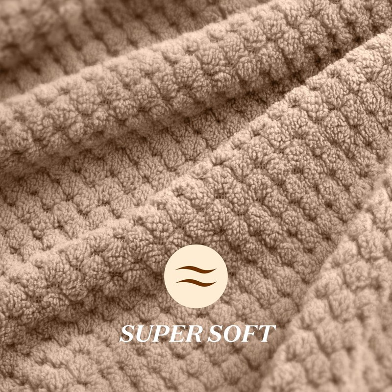 YFONG - Toallas de microfibra para secar el cabello (café)