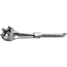 LUMAX LX-1724 Aluminum Drum Wrench; Non-Sparking, Offset Handle for 2” & 3/4” Drum Plugs, Hardened & Tempered, Lightweight and Compact Design for Plastic or Metal Drums
