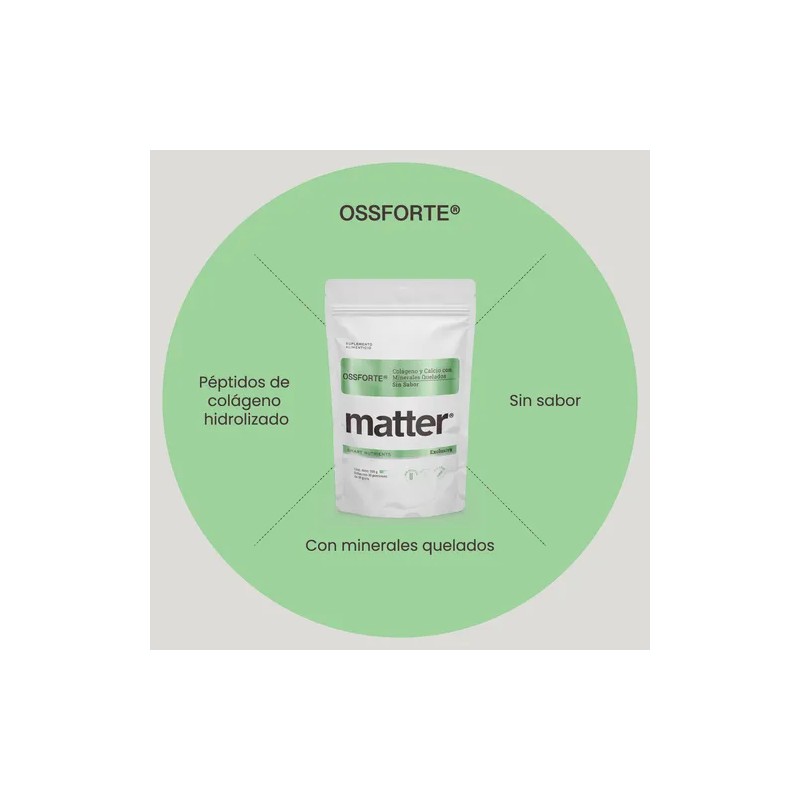 Matter Ossforte Colágeno Con Minerales Quelados 300g Sfn