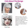 Ready to Go Platinum Blonde Bob with Bangs Human Hair