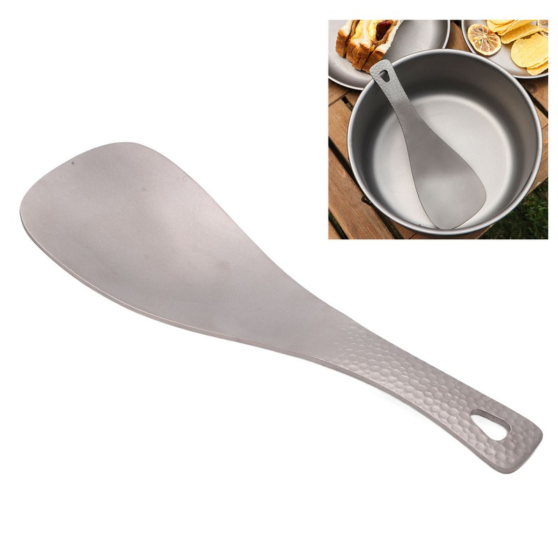 Titanium Rice Spoon Short Handle Heat Resistant Rice Spoon Cooking