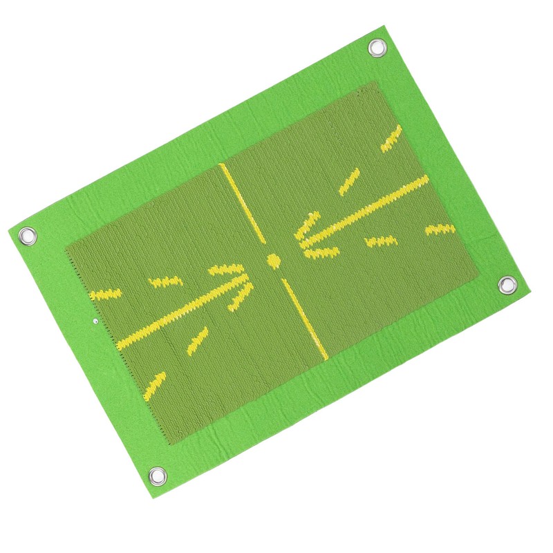 Hitting Practice Mat for Swing Detection Batting Path Visual Feedback