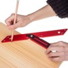 45 Degrees 135 Degrees Woodworking Measuring Ruler Aluminum Alloy Carpenter