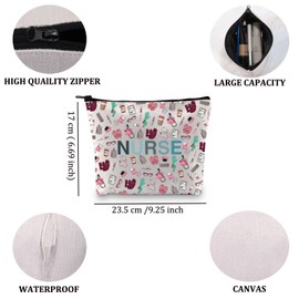 Nurse Appreciation Gift Nursing Graduation Gift Nursing Gift Zipper Pouch Makeup Bag (Nurse Bag CA)