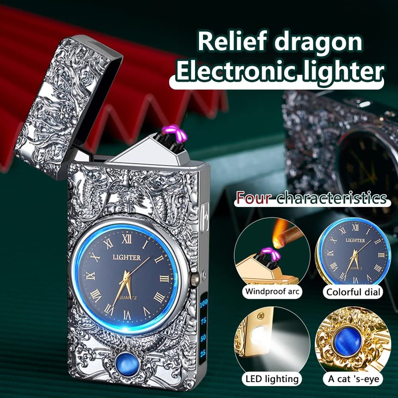 SKRFIRE Plasma Lighter Rechargeable Windproof Lighter USB Electric Lighter Flameless
