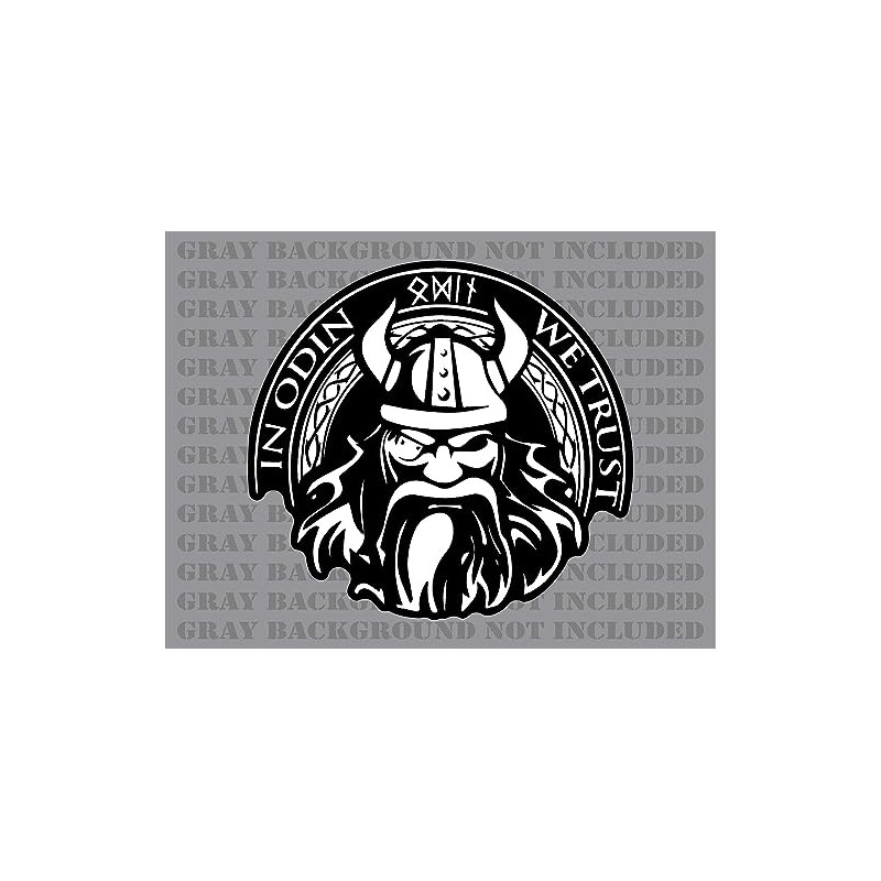 in Odin We Trust Thor Vikings Norse Vinyl Decal (2