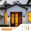 2 Pack Dusk to Dawn Exterior Lighting Fixtures Wall Mount,