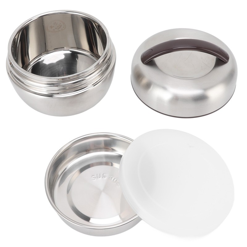 0.8L Vacuum Insulated Lunch Box 304 Stainless Steel Leakproof Portable