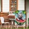 isegMind Hello Summer Watermelon Garden Flags for Outside 12x18 In