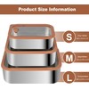 FANGOOLSS Premium 304 Stainless Steel Food Containers Set - Leakproof
