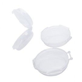 Double air puff cushion organization round case storage bin 9ea