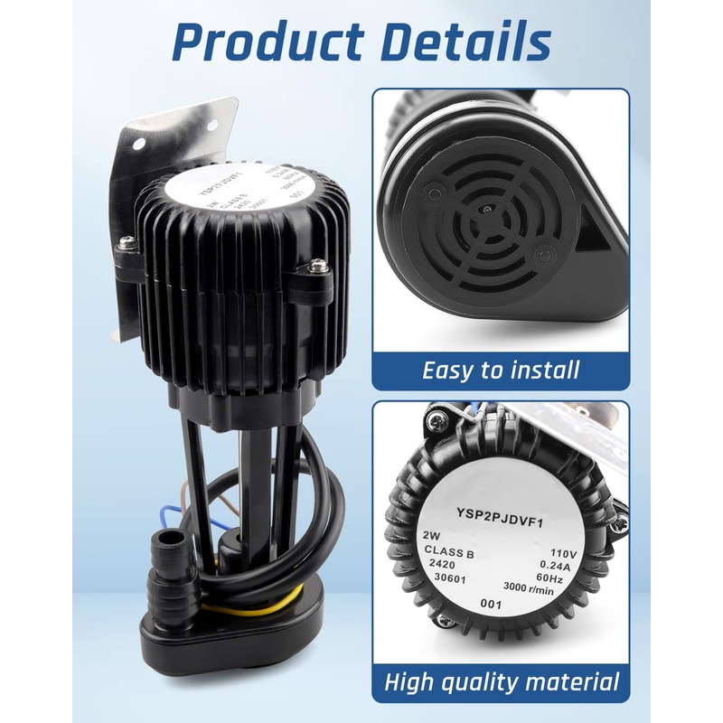 New Upgraded YSP2PJDVF1 Ice Maker Water Pump, Ice Machine Water