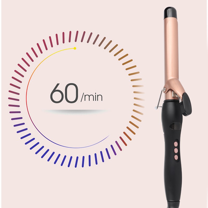 25mm Hair Curler Hair Curling Iron LCD Display Hair Curling