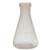 250ml Plastic Erlenmeyer Flask with Screw Cap, Polypropylene, Molded Graduations,