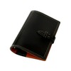 ZARIO-GRANDEE ZAG-0015 Personal Organizer, Cowhide Tochigi Leather, Compact Size, Black