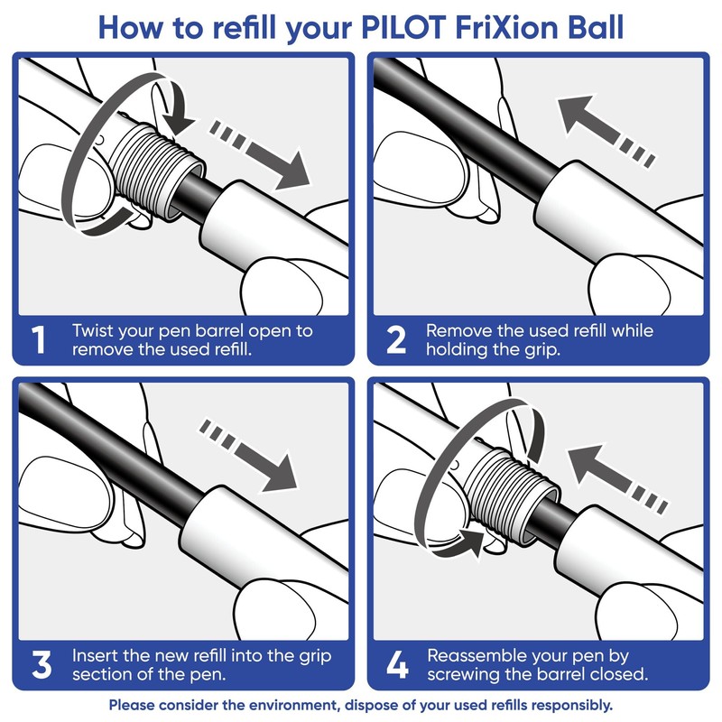 Pilot Heat of the Middle Line Frixion/Friction Erasable Pen 0.7