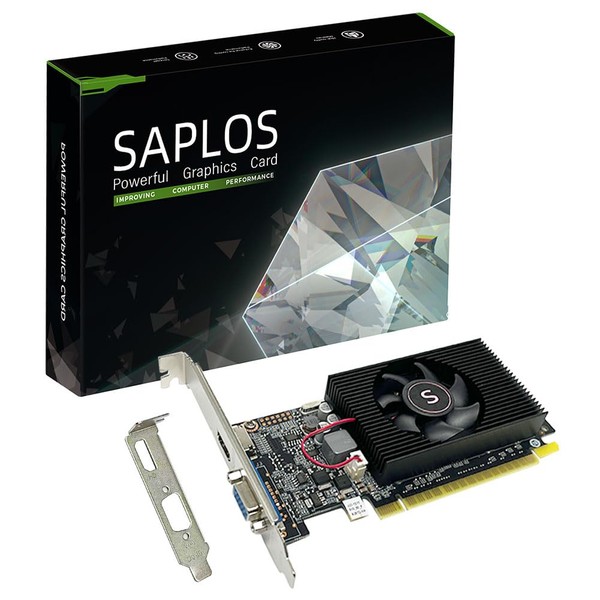 SAPLOS Geforce GT 610 Computer Graphics Card, Video Card, 2G