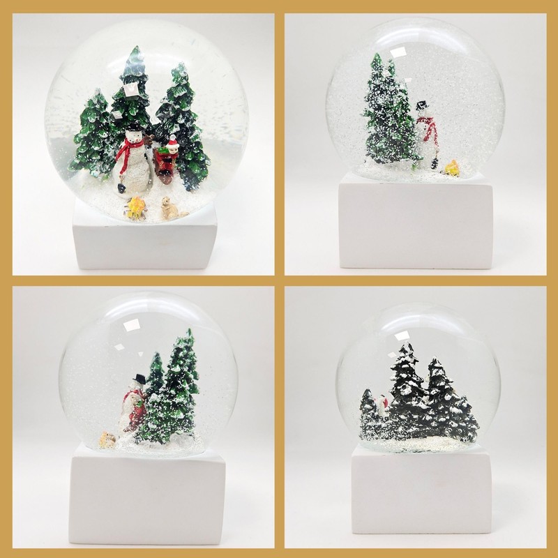 Minium Collection 20104 Snow Globe Christmas Mood Snowman Winter on