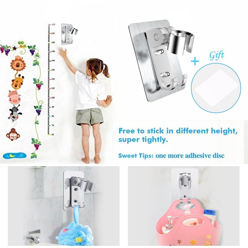 Strong Adhesive Shower Head Holder CACASO Adjustable Shower Wand Holder,Handheld