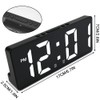 Digital Alarm Clock with Adapter, LED Clock for Bedroom, Electronic