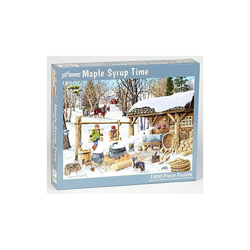 Vermont Christmas Company Maple Syrup Time Jigsaw Puzzle 1000 Piece