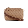 GUESS Noelle Triple Compartment Crossbody, Latte Logo