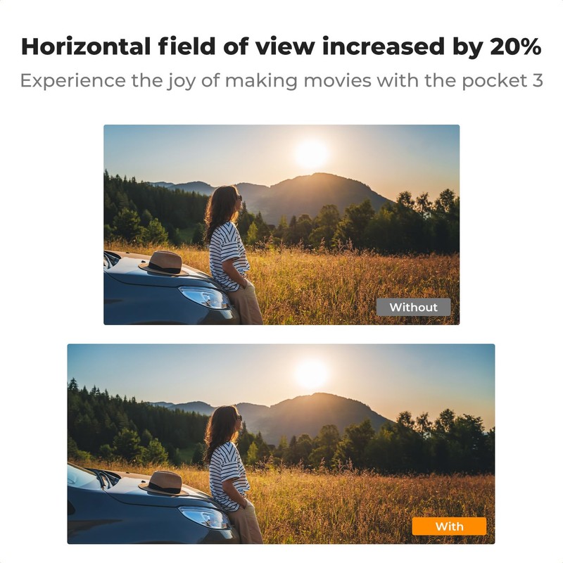 K&F Concept Magnetic 1.2X Anamorphic Lens Filter Compatible with DJI