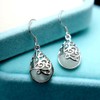 KEETEEN "Wishing Tree"925 Sterling Silver Teardrop Filigree Dangle Earrings for