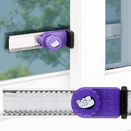 Window Security Slide Lock - Anti-Opening Fixed Lock Security