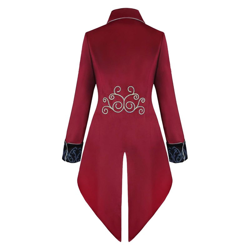 YORDET Medieval Steampunk Men's Tuxedo Gothic Retro Coat Carnival Victorian