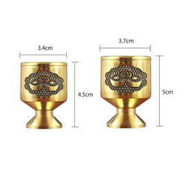 RAYWILL Water Cup, Water Cup, Lucky Water Cup, Copper Cup, Feng Shui Goods, Feng Shui Figurine, Feng Shui Item, Interior Decoration, Pray for Money Fortune, Dragon Cup, Dragon Figurine, Divine Beast