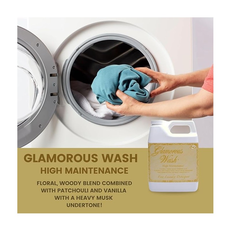Glamour Wash Laundry Detergent High Maintenance, 16 Fluid Ounce/with Dryer