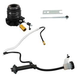 RainMan S Hydraulic Clutch Master and Slave Cylinder Assembly Replacement for 1997-2003 F150 1997-1999 F250 2004 HERITAGE CC649043 2L3Z7A543AA, Black
