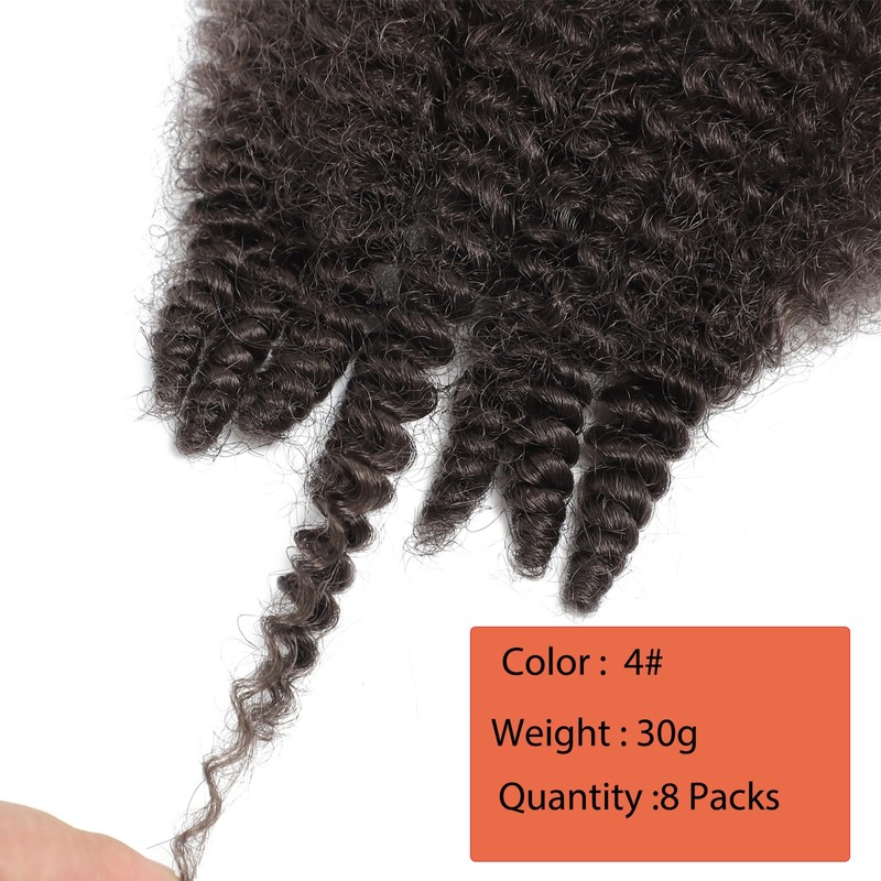 kossys 8 Paquetes De Extensiones De Cabello Afro Trenzado Elástico