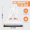 MEKKAPRO Extra-Large King Mosquito Bed Net, Made for King Queen
