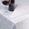 Napkin Ivy Leaf White - 100% Egyptian Cotton - 45x45cm