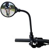 Bike Rearview Mirror with Wide-Angle Convex Lens, Fits 22-32MM Handlebars,
