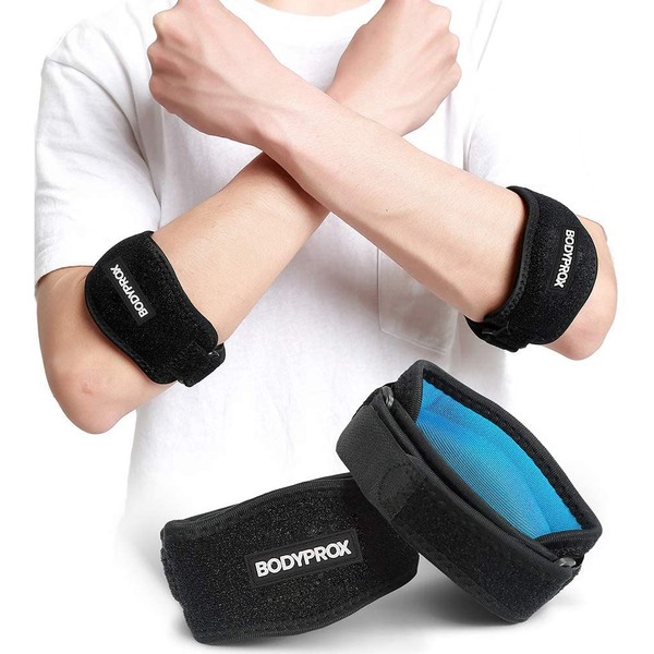 Bodyprox Elbow Brace 2 Pack for Tennis & Golfer's Elbow
