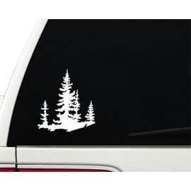Spruce Trees Adventure Explore Nature - Vinyl Decal - Car Truck Laptop - SELECT SIZE
