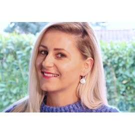 SILBERMOOS Jewelry Women´s Earrings Hook Dangle Drop Circle Medusa Round Raised Spiral Matt 925 Sterling Silver