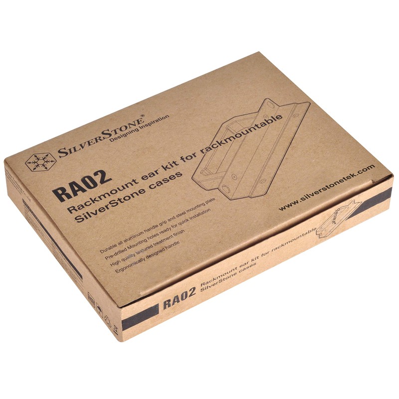 Silverstone RA02 Rackmount Ear Kit for Silverstone GD07/GD08/GD09/GD10/GD11 Cases, SST-RA02B