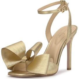Jessica Simpson Women's Olivine Heeled Sandal, Gold, 8.5