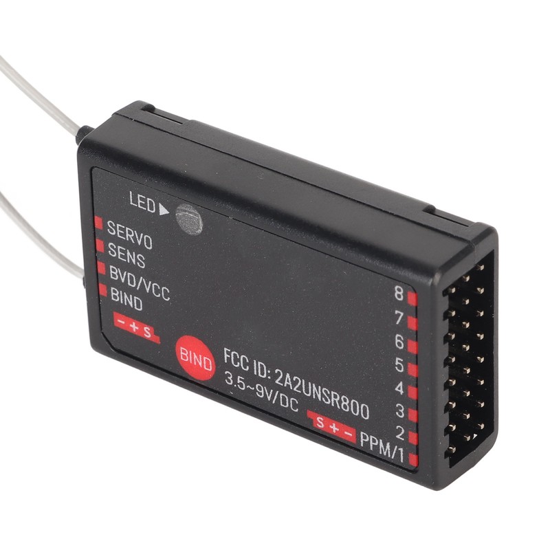 FS SR8 2.4GHz 8 Channel Receiver Double Antenna Bidirectional Receiver