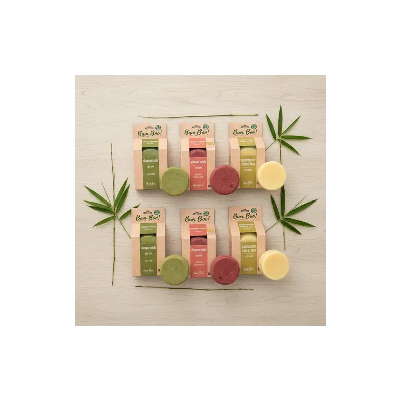 20 Pack Mix Shampoo Acondicionador Sólido Bam Boo! Lifestyle