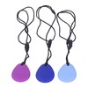 3pcs Drop Shaped Baby Teething Toy Soft Portable Silicone Infant