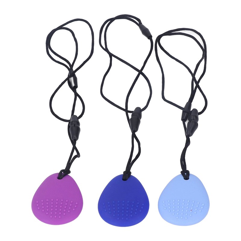 3pcs Drop Shaped Baby Teething Toy Soft Portable Silicone Infant