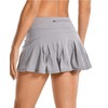 ThreeH Women's Pleated Tennis Skirt High Waist Golf Skirts Quick